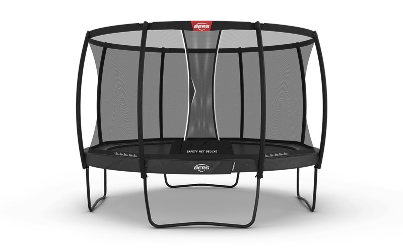 BERG Champion Regular 380 i grått med Deluxe-skyddsnät