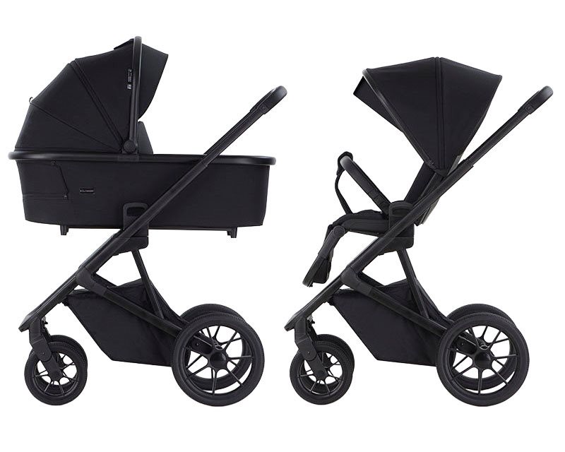 Svart Crescent Prestige 2 Classic duovagn