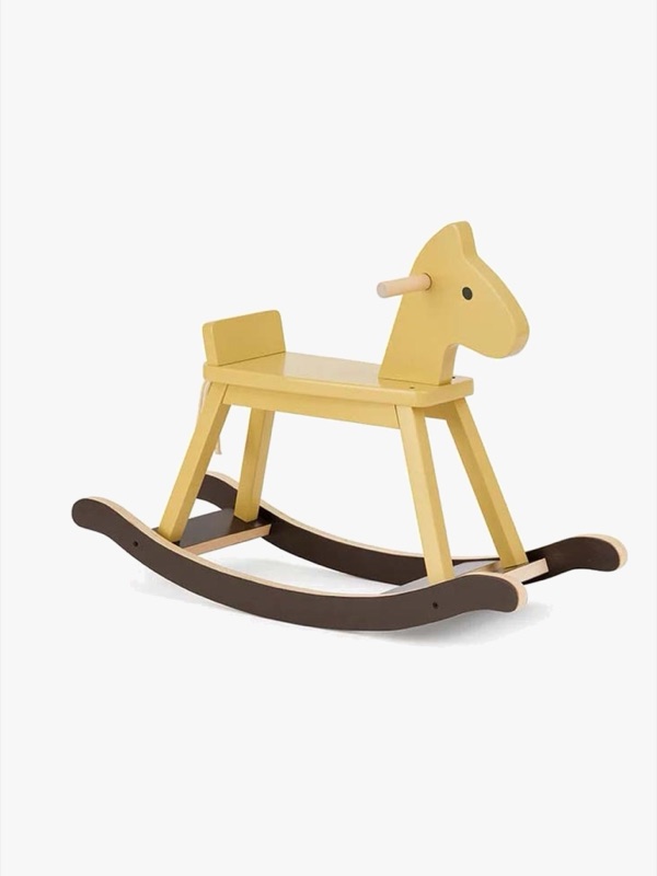 Kid's Concept gunghäst i trä, honungsgul