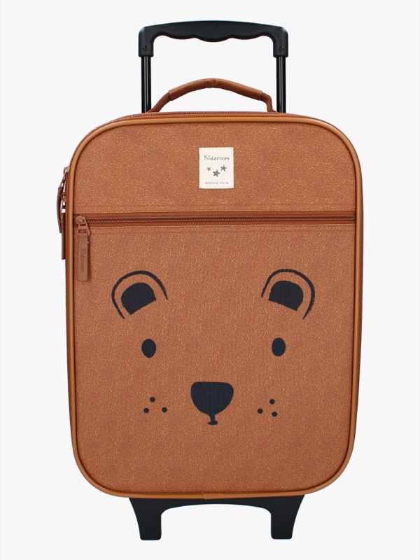 Kidzroom Trolley Resväska Beary Excited, Brun