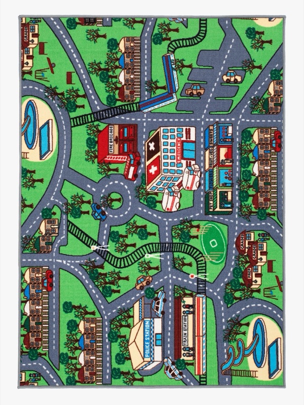 KMCarpets Vägmatta Gummerad Multi 133 x 170 cm