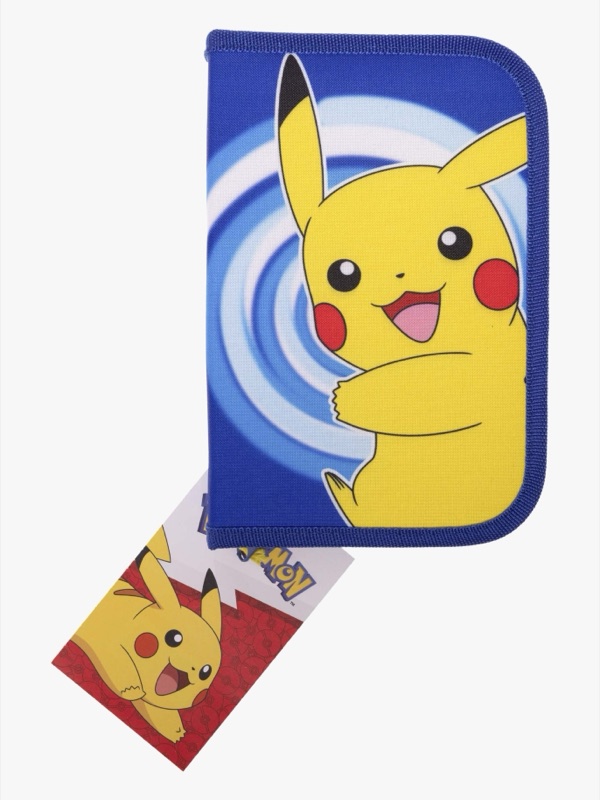 Blått pennfodral med Pikachu från Pokémon