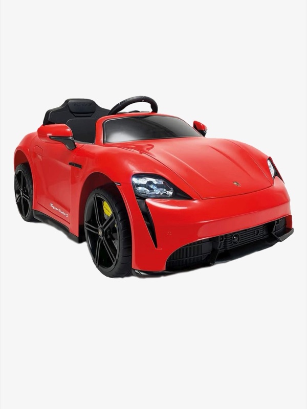 Porsche Taycan Elbil 12V, Röd