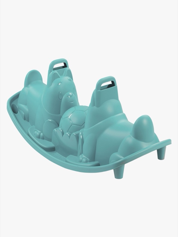 Smoby Blue Dogs Rocker, gungdjur i plast med två säten