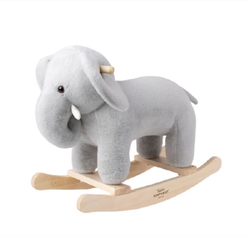 Teddykompaniet gungdjur elefant i grått